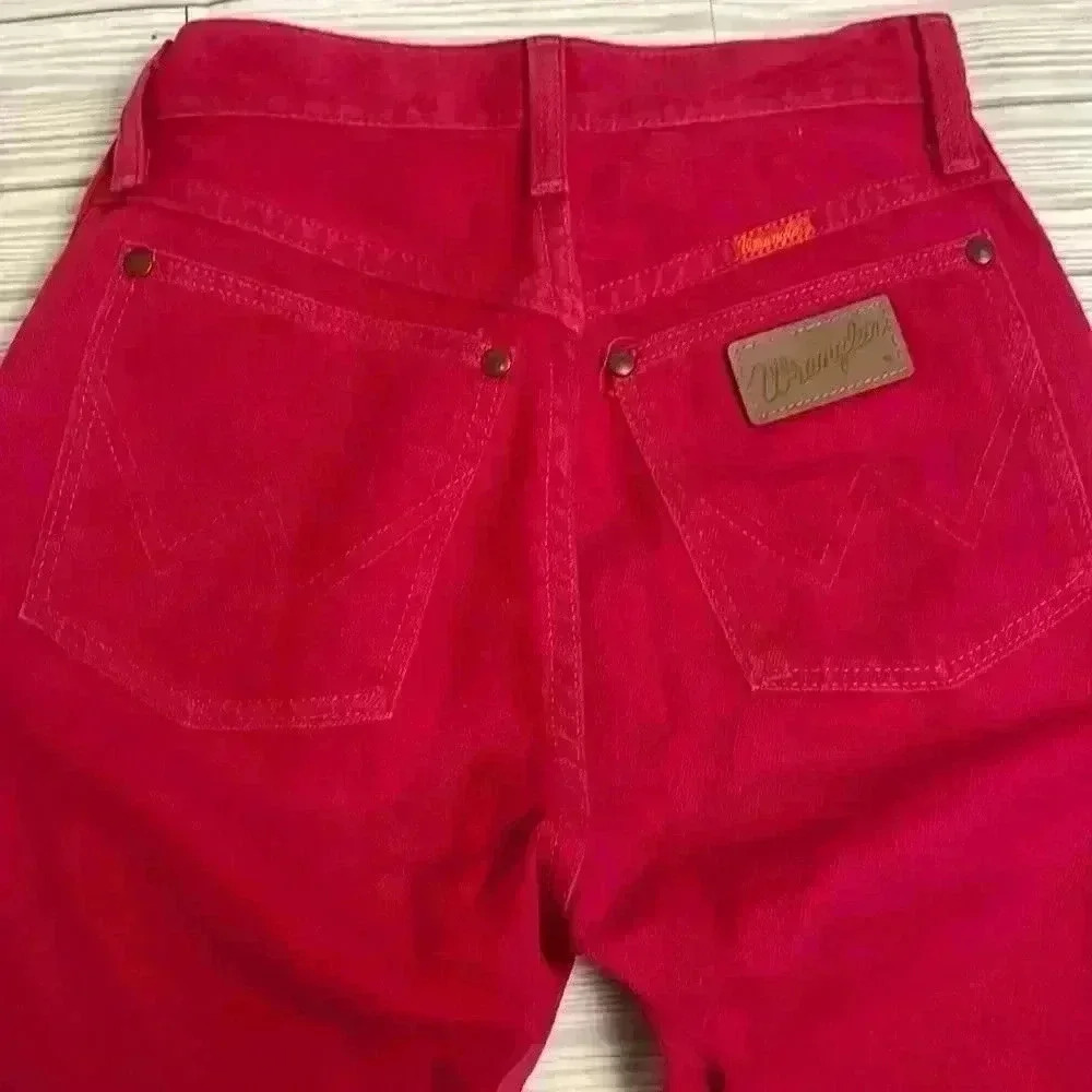 Wrangler Women's Red High-Rise Jeans
